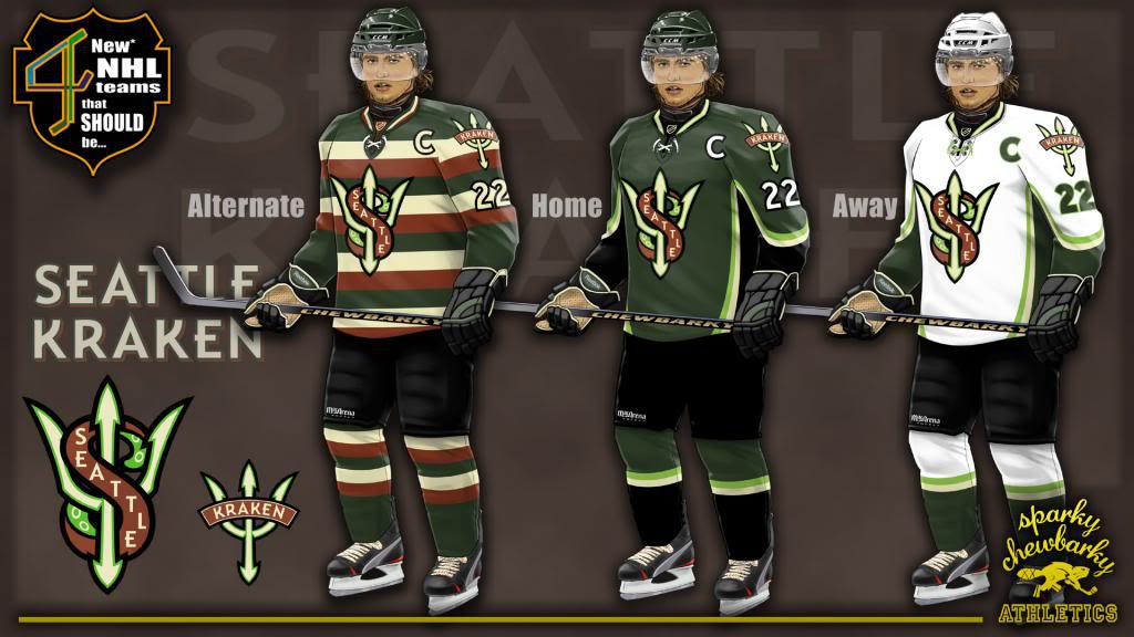 Hopes for hockey in Seattle lead to creative uniform concepts, News