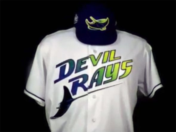 devil rays white jersey