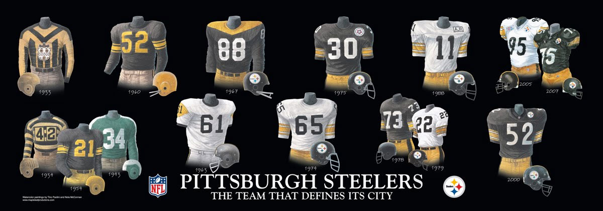 steelers home and away jerseys