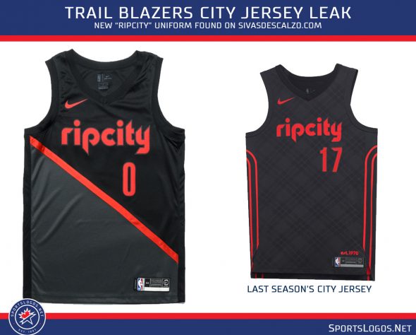 blazers city jersey 2019