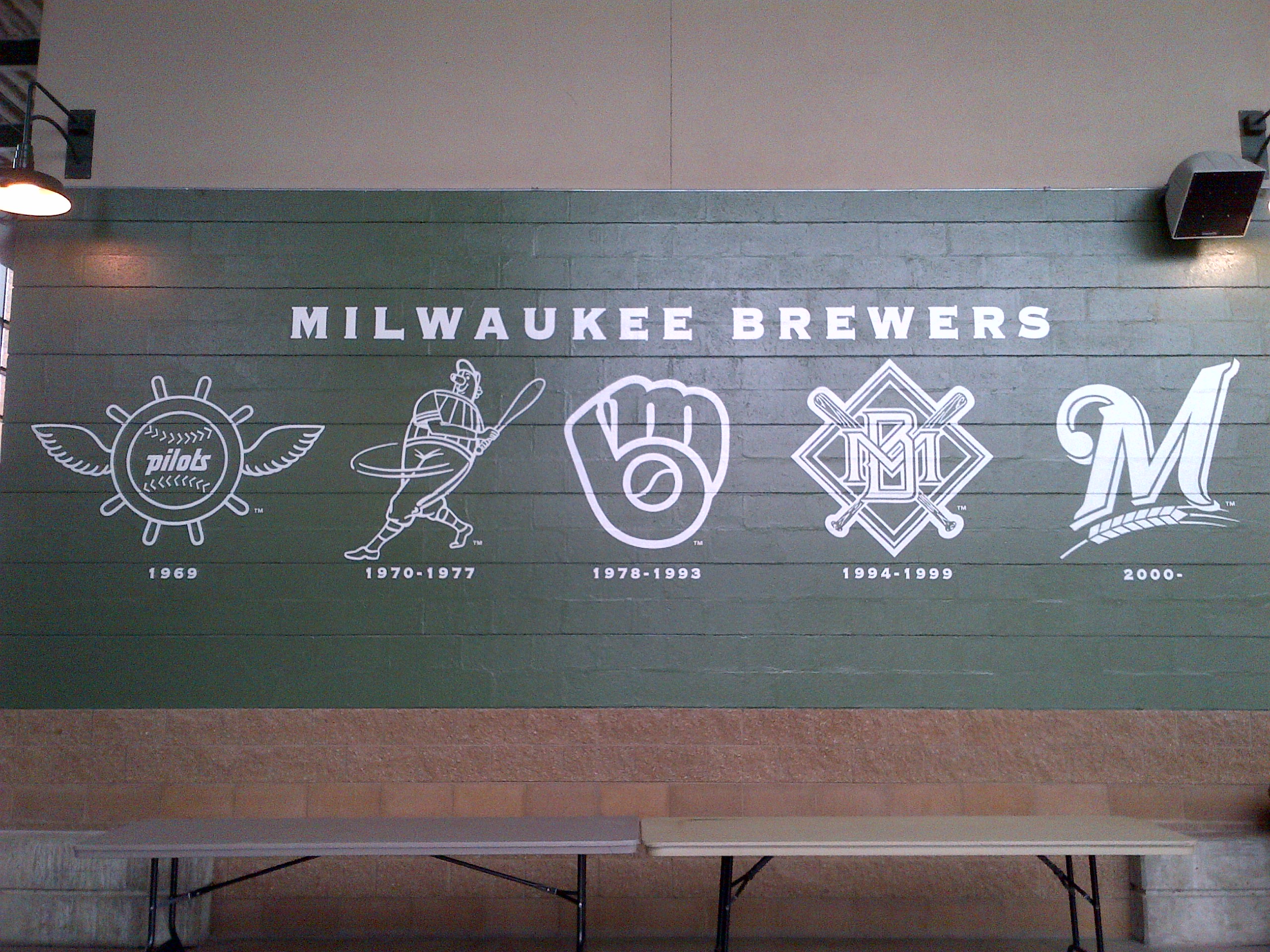 Milwaukee Brewers Miller Park Logo Wall