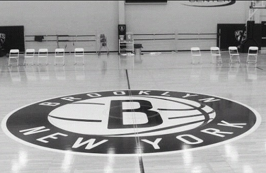 Brooklyn Nets center court logo - practice court