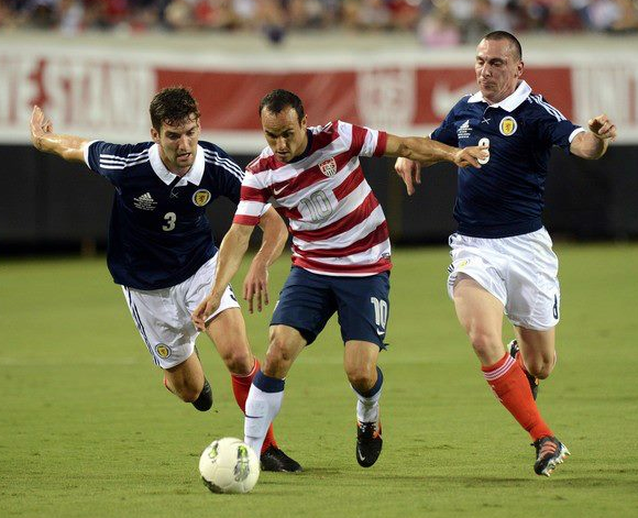 US Soccer Team New Uniform Silver Numbers 2012