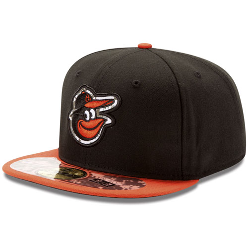 Baltimore Orioles Stars and Stripes Camouflage Cap 2012 Chris Creamer
