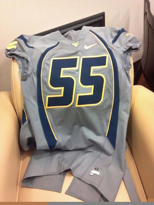 West Virginia new jerseys grey gray helmet uniform change