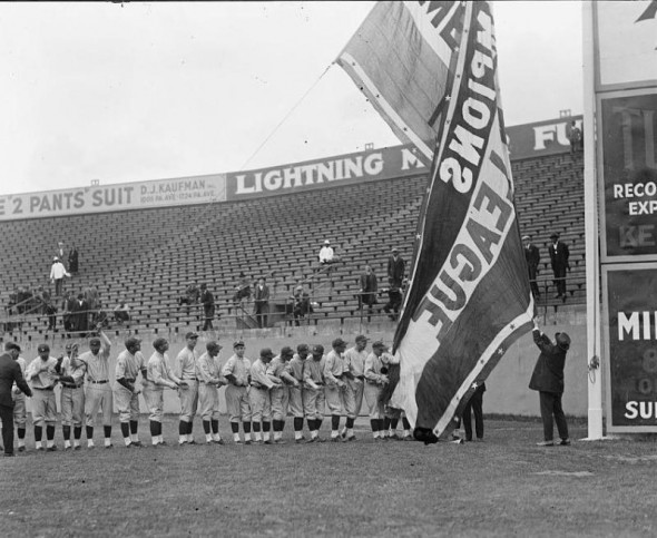 Washington Nationals Throwback to the Senators Raise Championship Flag