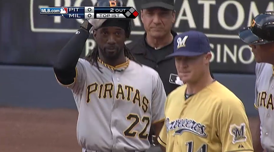 Milwaukee Cerveceros Brewers vs Pittsburgh Pirates Piratas Spanish Uniforms 2012