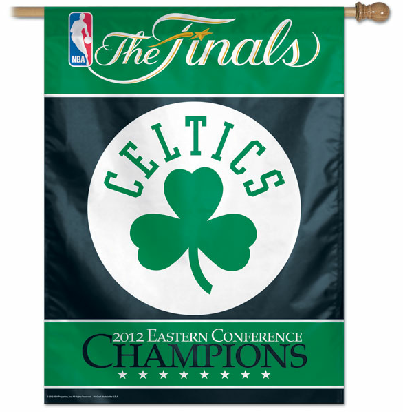 2012 Boston Celtics NBA Finals Eastern Conference Champions Flag