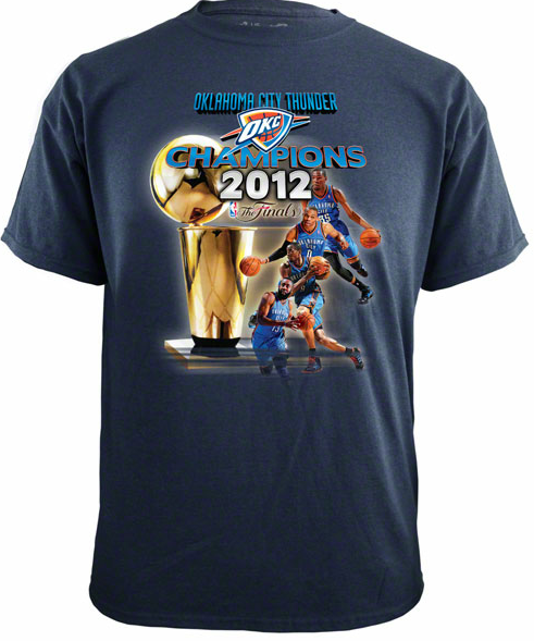 Oklahoma City Thunder 2012 NBA Champions Merchandise