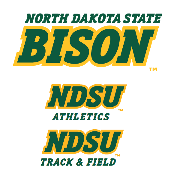 NDSU North Dakota State University Bison New Logo - Wordmarks
