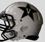 Vanderbilt Commodores New Uniform 2012 white helemt closeup