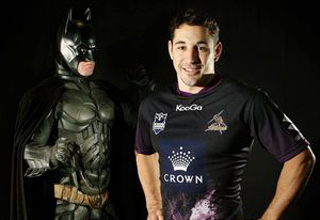Dark Knight Rises Batman jerseys Melbourne Storm Billy Slater