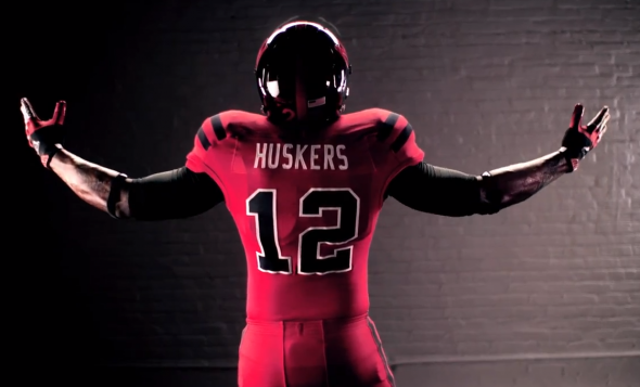 Nebraska Alternate Uniforms Against Wisconsin back