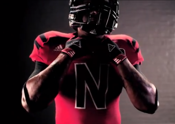 Nebraska Alternate Uniforms Against Wisconsin stripes