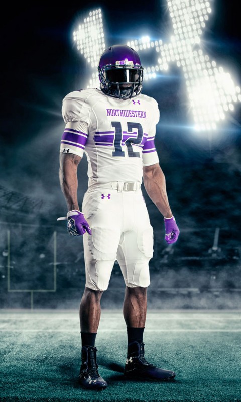 Northwestern to wear black helmet, purple jersey, black pants