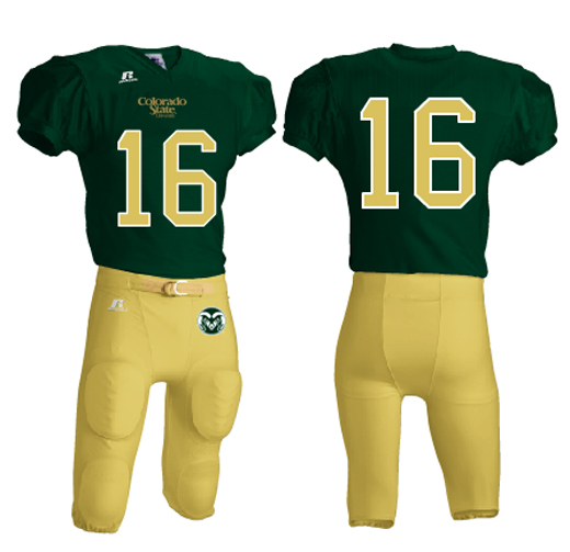 green and gold football jersey