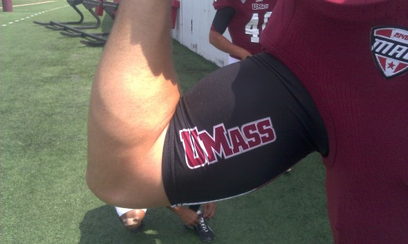 UMass Minutemen New Helmets FBS right arm