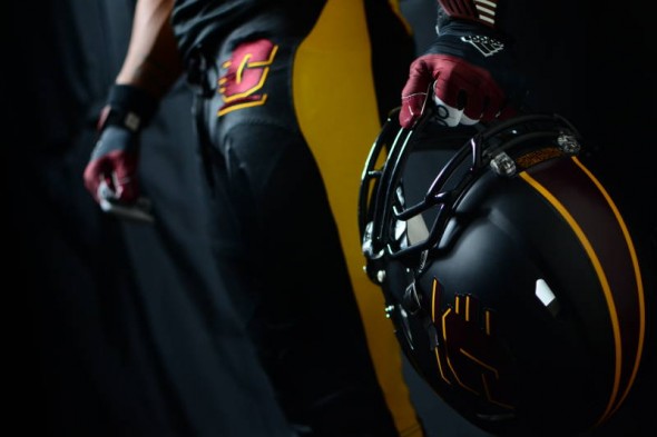 Central Michigan Chippewas new uniforms adidas black helmet