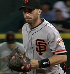 San Francisco Giants Marco Scutaro Wrong Alt Jersey Mistake Accident Grey SF