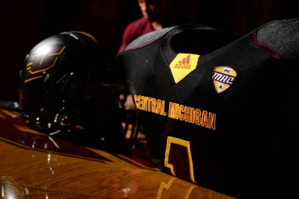 Central Michigan Chippewas new uniforms adidas grey shoulder