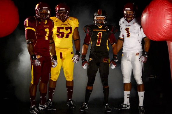 Central Michigan Chippewas new uniforms adidas all 4