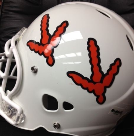 Virginia Tech Hokies White Helmet close