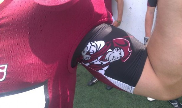 UMass Minutemen New Helmets FBS left arm