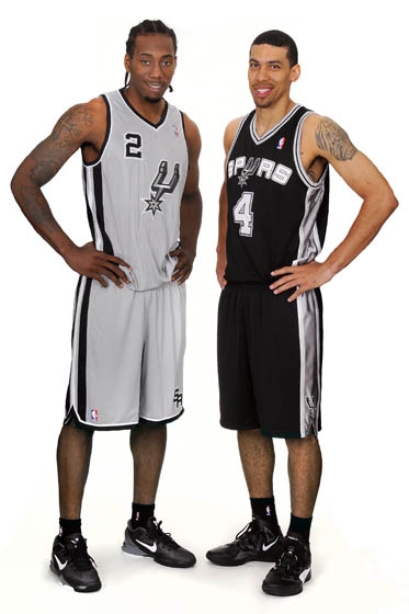 San Antonio Spurs NBA alternate uniform 2012 new design - front with black
