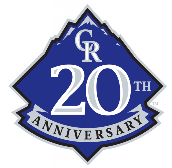 Colorado Rockies 20th Anniversary Logo 2013