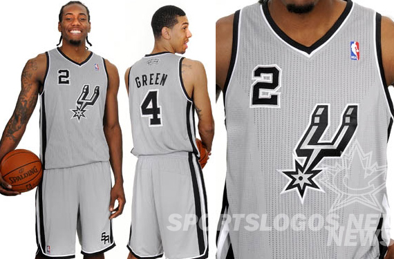 San Antonio Spurs NBA alternate uniform 2012 new design - feature