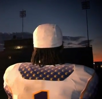 Tennessee Tech Golden Eagles Russell new uniforms - nameplate