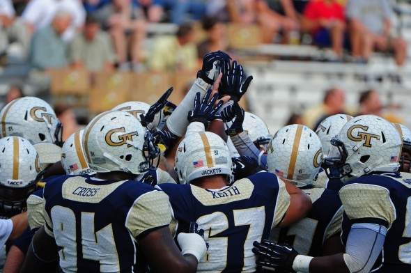 SportsLogos.Net Best/Worst 2012 college football NCAA worst uniform awards - Georgia Tech navy