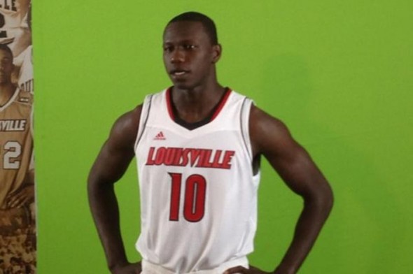 Louisville Cardinals 10 Gorgui Dieng White College NCAA Jerseys