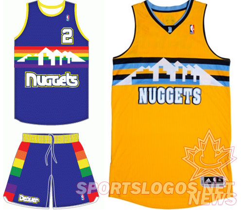 nuggets jersey history