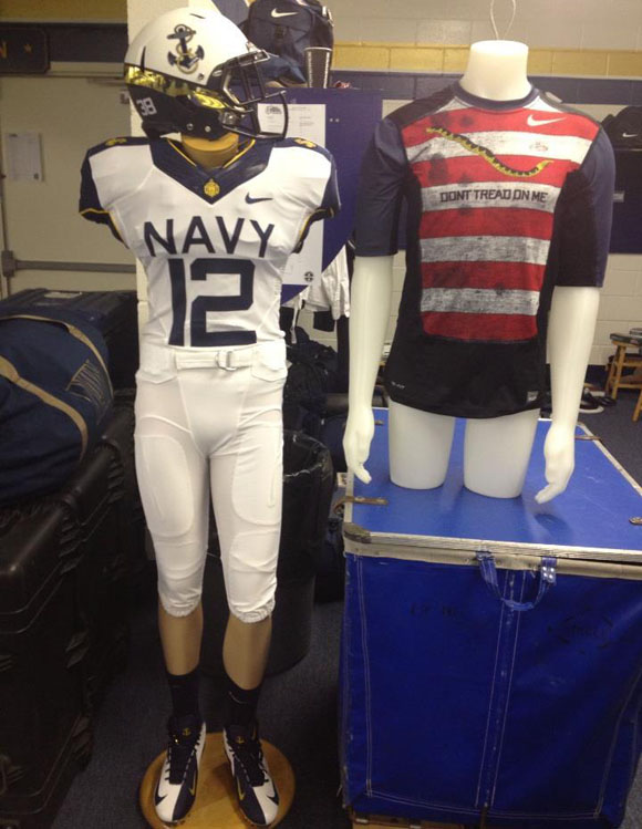 Navy Nike Univorms football college Commander-in-Chief’s Trophy tall