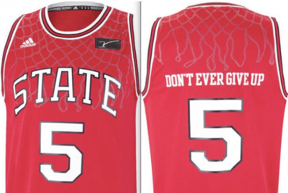 NC State Wolfpack Jim Valvano Jimmy V Classic jerseys uniforms special - both