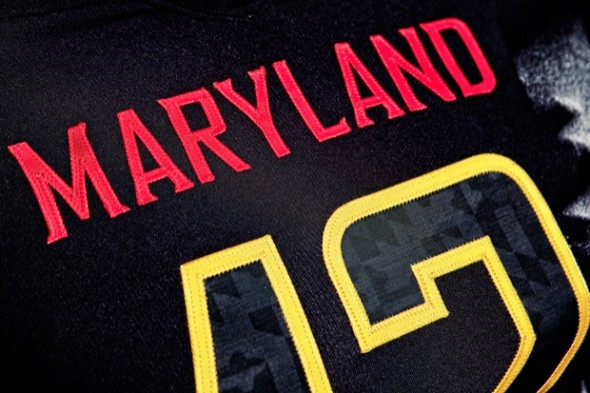 Under Armour Black Ops Maryland Terrapins uniform jersey alt - detail