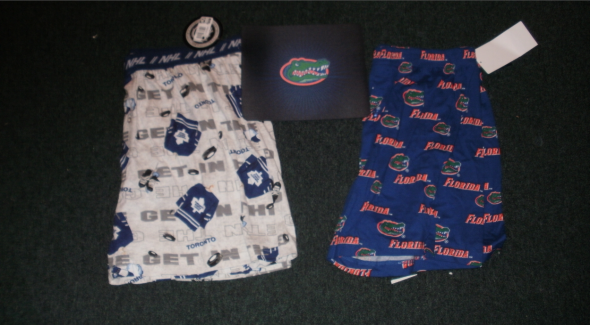 Glen Cuthbert - Maple Leafs, Florida Gators boxers