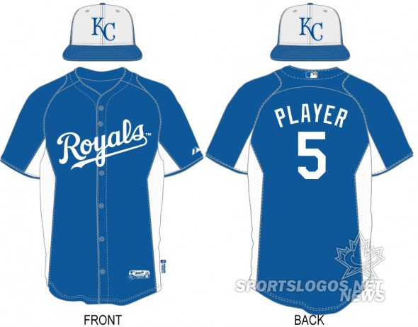 2013 BP Batting Practice Kansas City Royals - BP jersey