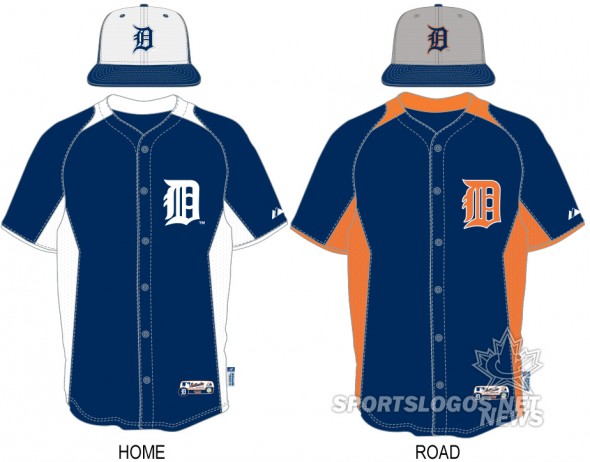 2013 BP Batting Practice Detroit Tigers - jerseys
