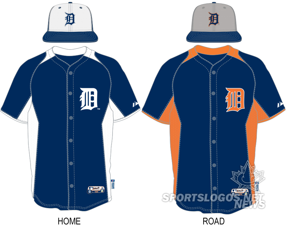 detroit tigers home and away jerseys
