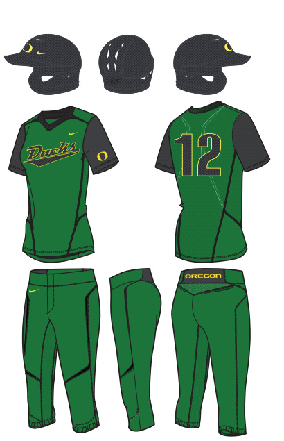 Oregon Ducks Women's softball new uniforms - 03