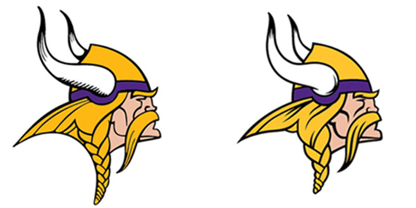 old and new Minnesota Vikings 2013 New Logo