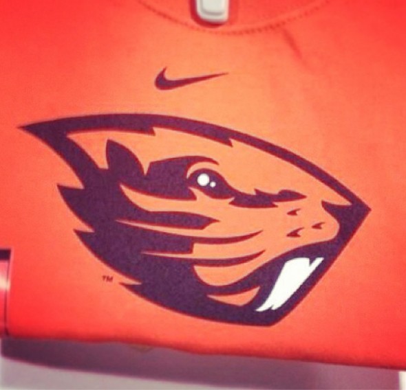 Oregon State Beavers logo beaver sportslogos.net - shirt