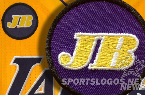 featured - LA Los Angeles Lakers Jerry Buss memorial patch jersey