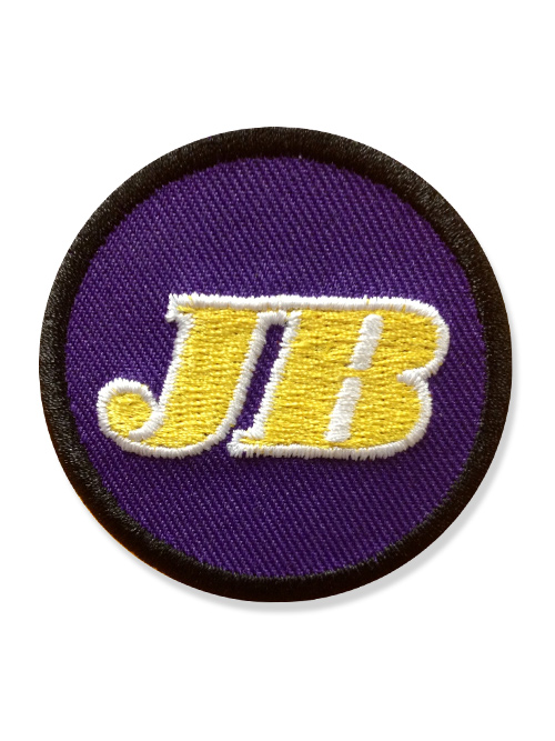 closeup - LA Los Angeles Lakers Jerry Buss memorial patch jersey