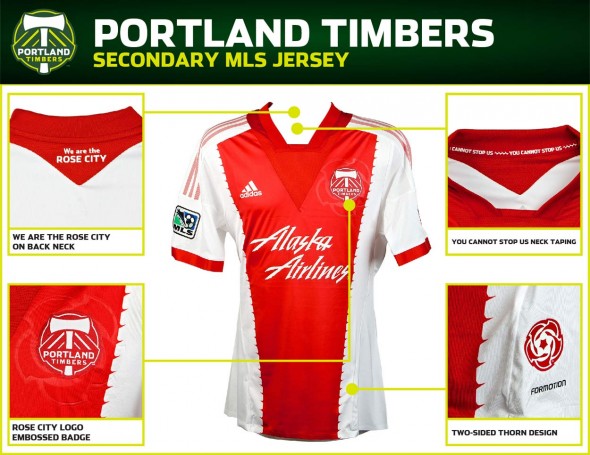 red details - MLS Jersey Week reveal week portland timbers new jerseys 2013