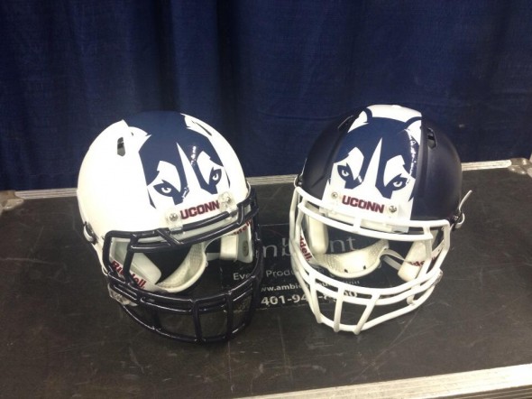 helmets both - UConn University of Connecticut new logo uniforms