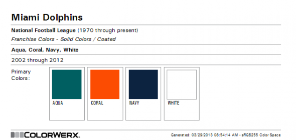 miami dolphins colors 2021