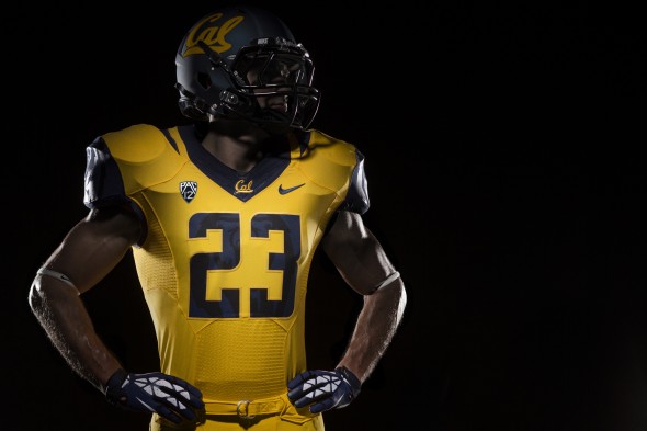 Camiseta de futebol Nike Cal Golden Bears edição de jogo. NOVO. Berkeley D1  QB Safety